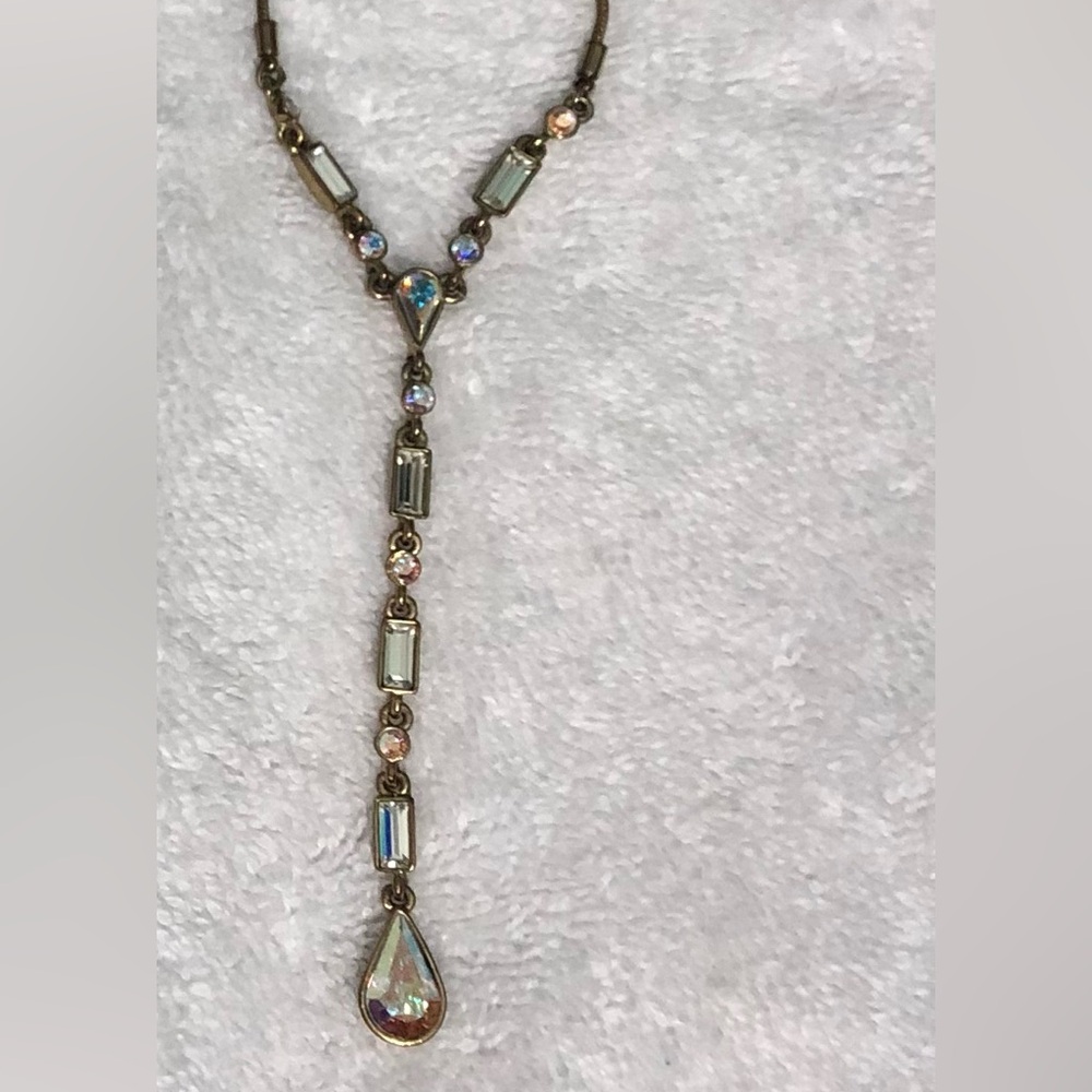 Authentic Givenchy Multi Shape Crystal Necklace. … - image 3